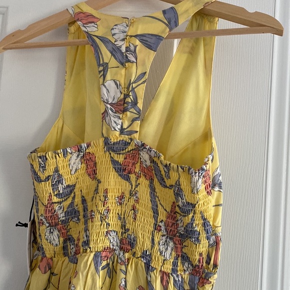 🤑 3/$30 NWT maxi dress. Yellow floral. Size small. Jopna brand - Picture 3 of 7